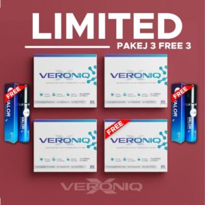 PAKEJ LIMITED ( 3 KOTAK VERONIQX + FREE 1 KOTAK VERONIQX + FREE 2 MASCULINE PERFUME)